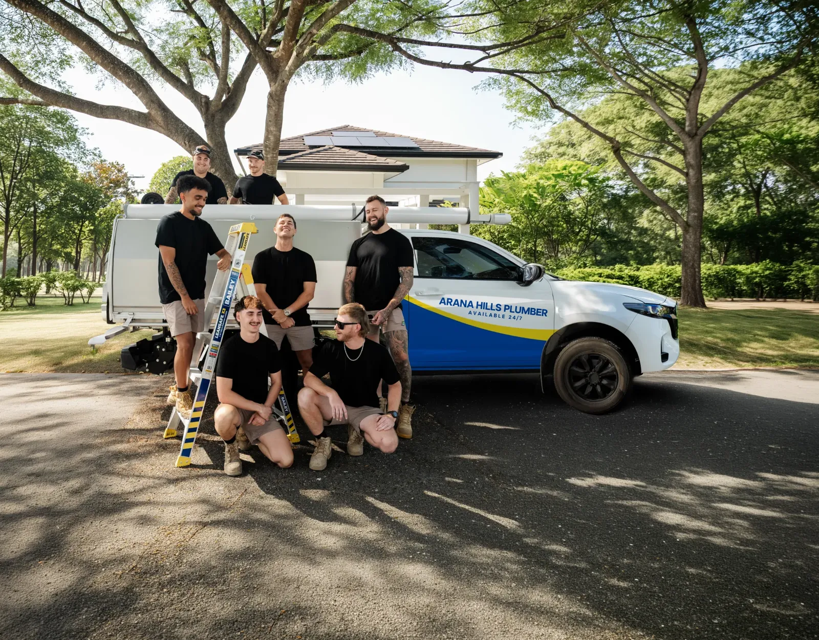 Arana Hills Plumber ute and team
